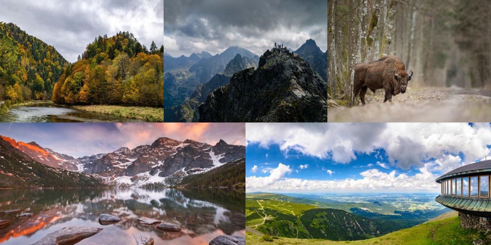 Mountain landscape in the Polish Tatra Mountains